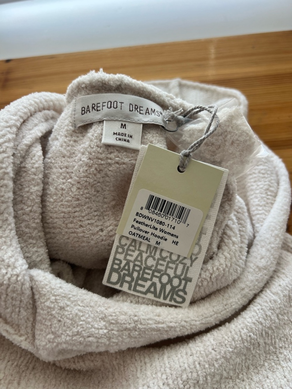 Barefoot Dreams Oatmeal Pullover Hoodie - Picture 3 of 9